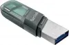 Флеш Диск Sandisk 64GB iXpand SDIX90N-064G-GN6NK USB3.1 зеленый/серебристый, 64 ГБ - фото 5