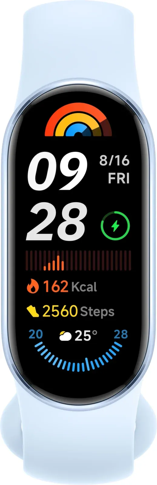 Фитнес-трекер Xiaomi Smart Band 9 AMOLED корп.:синий рем.:синий BHR8346GL - фото 1