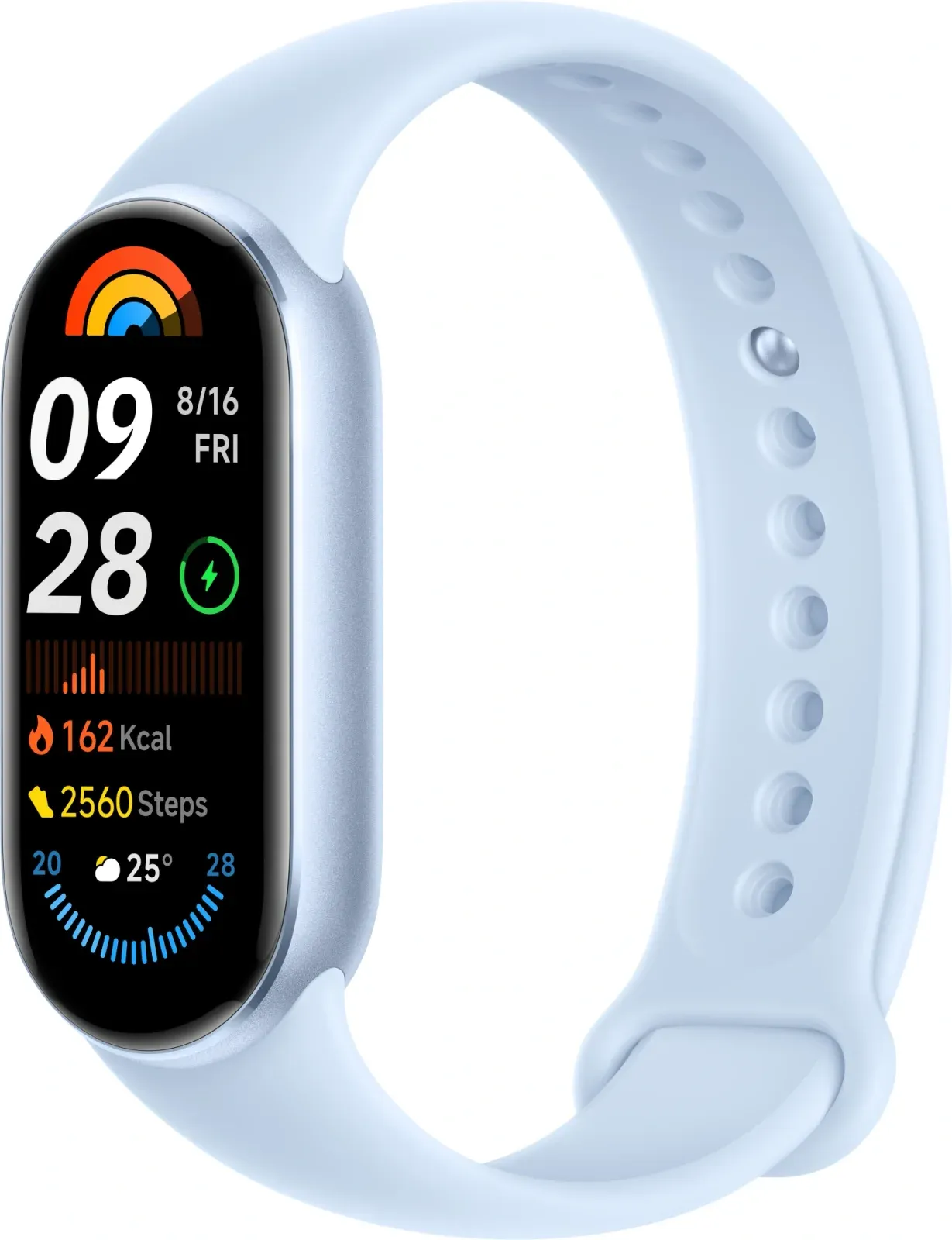 Фитнес-трекер Xiaomi Smart Band 9 AMOLED корп.:синий рем.:синий BHR8346GL - фото 2