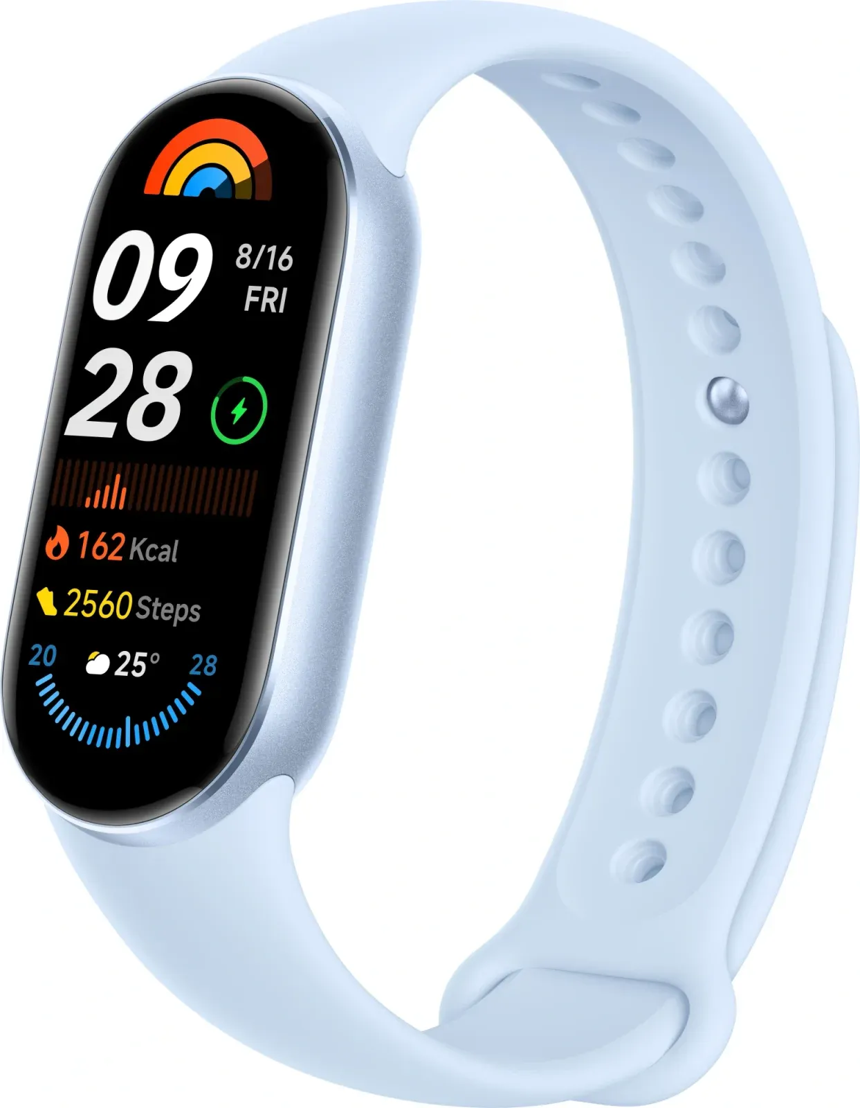 Фитнес-трекер Xiaomi Smart Band 9 AMOLED корп.:синий рем.:синий BHR8346GL - фото 3