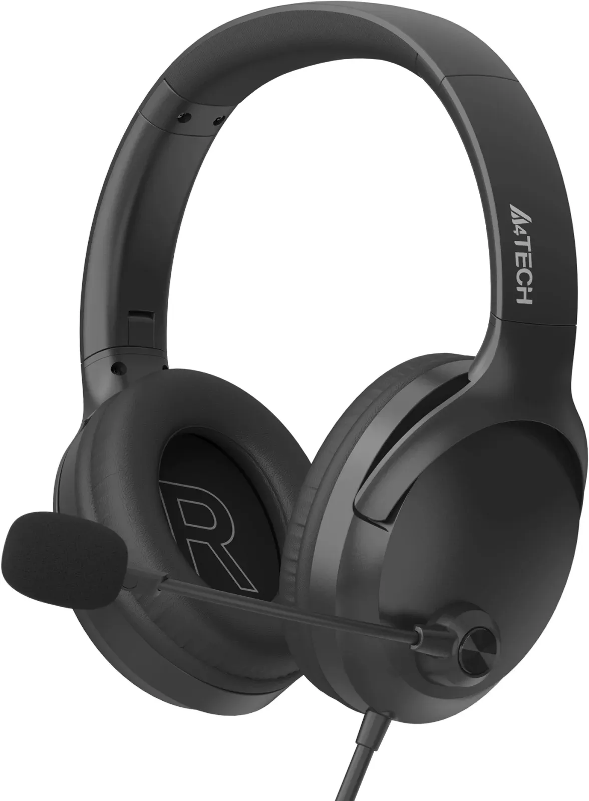 Наушники с микрофоном A4Tech Fstyler FH280U черный 2м мониторные USB оголовье - фото 2