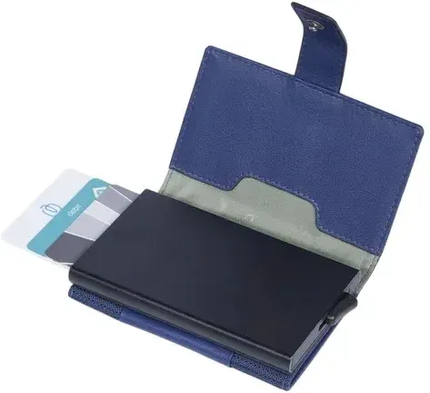 Чехол для кредитных карт Piquadro S137 PP5649S137R/BLU синий металл - фото 4