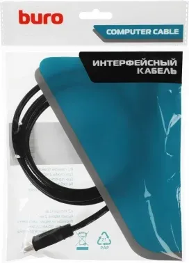 Кабель аудио-видео Buro HDMI m/HDMI m 1.5м. черный BU-HDMI-V1.4-1.5M - фото 5