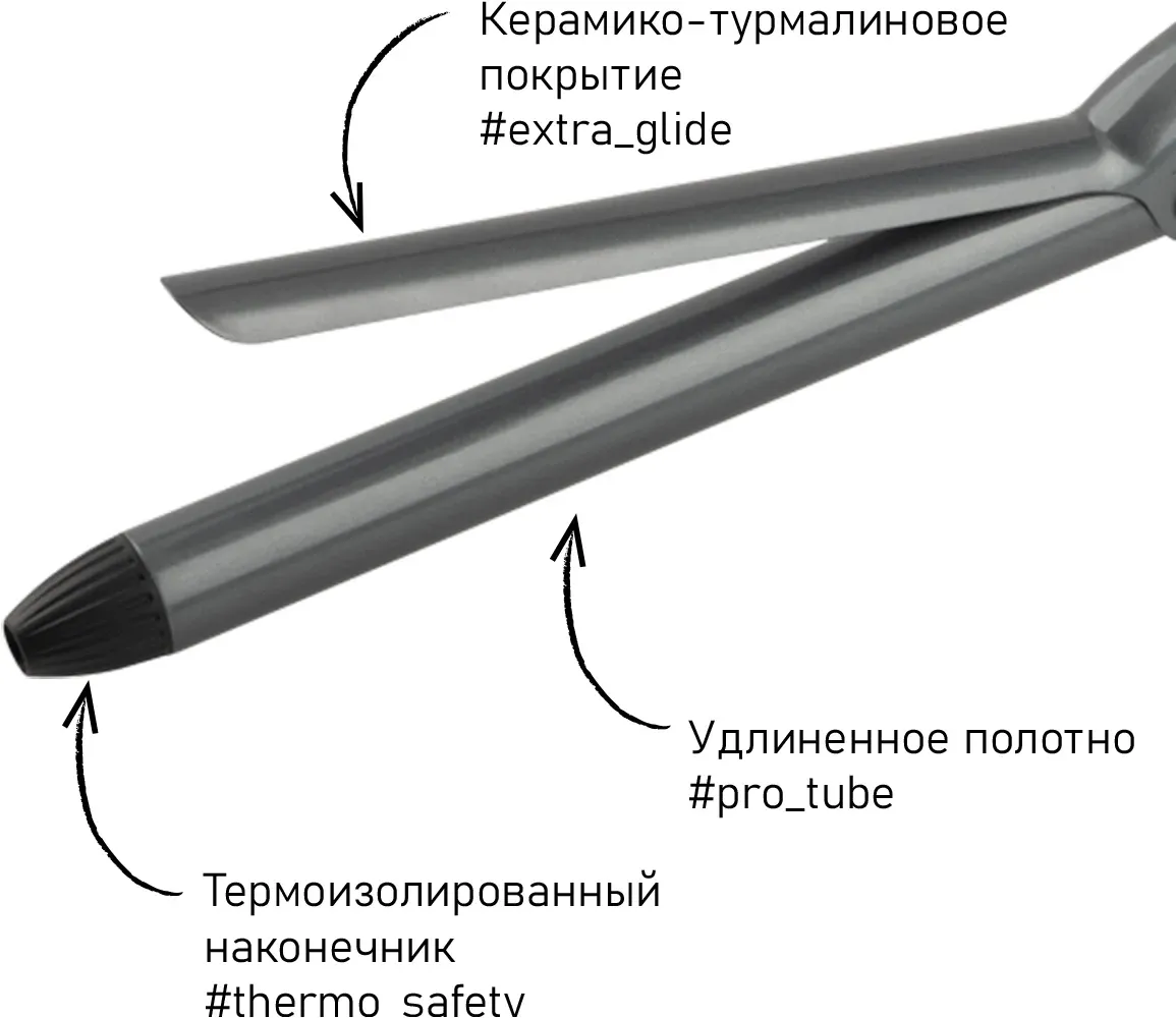Щипцы Scarlett SC-HS60010 40Вт черный макс.темп.:190С покрытие:керамико-турмалиновое - фото 5