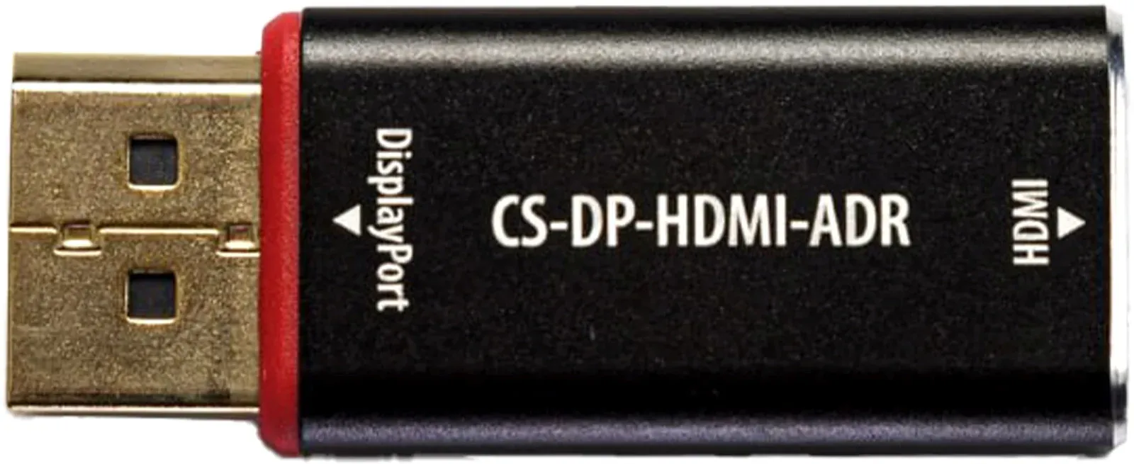 Переходник аудио-видео Cactus CS-DP-HDMI-ADR DisplayPort m/HDMI f позолоч.конт. черный - фото 4