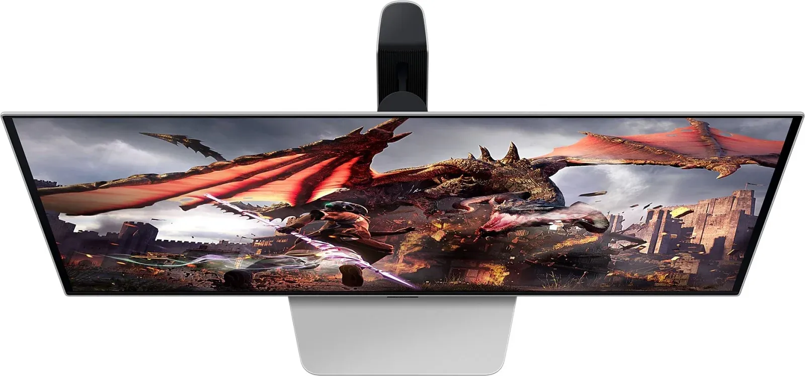 Монитор Samsung 32 Odyssey OLED G8 LS32DG800SIXCI серебристый OLED LED 16:9 HDMI M/M TV матовая HAS Piv 250cd 178гр/178гр 3840x2160 240Hz FreeSync Premium Pro DP 4K USB 8.4кг - фото 3