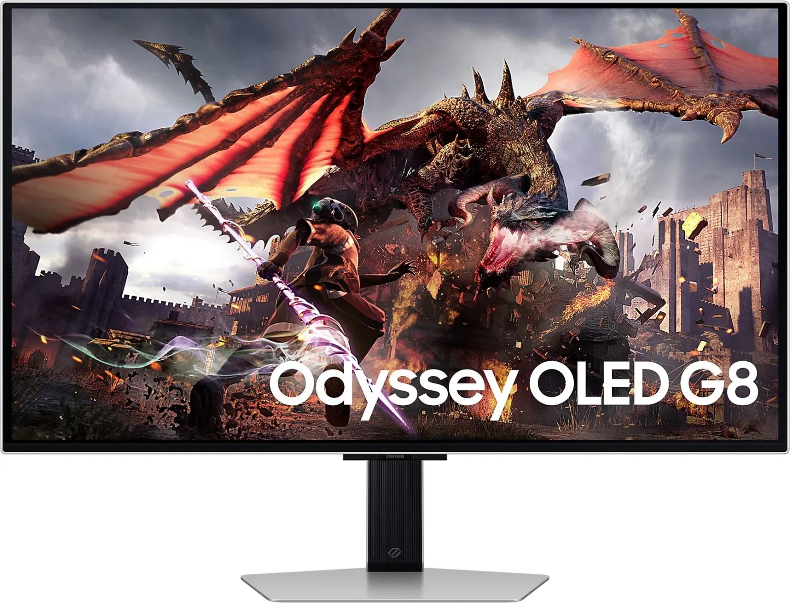 Монитор Samsung 32 Odyssey OLED G8 LS32DG800SIXCI серебристый OLED LED 16:9 HDMI M/M TV матовая HAS Piv 250cd 178гр/178гр 3840x2160 240Hz FreeSync Premium Pro DP 4K USB 8.4кг - фото 6