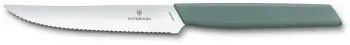 Нож кухонный Victorinox Swiss Modern 6.9006.12W43 стальной столовый для стейка лезв.120мм серрейт. заточка шалфеевый - фото 5
