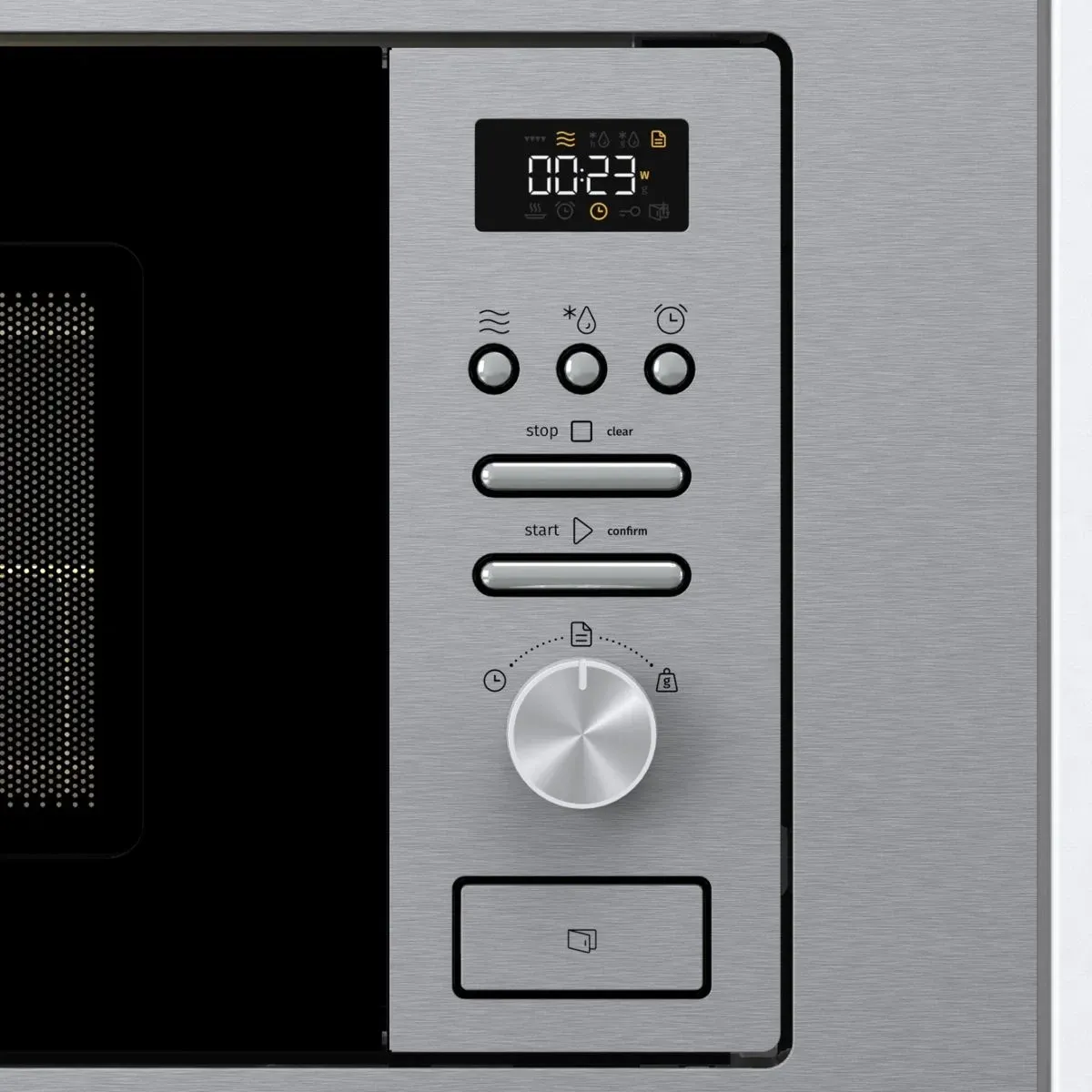 Микроволновая печь Gorenje BMI201AG1X 20л. 800Вт нержавеющая сталь/черный встраиваемая, 20 л - фото 8