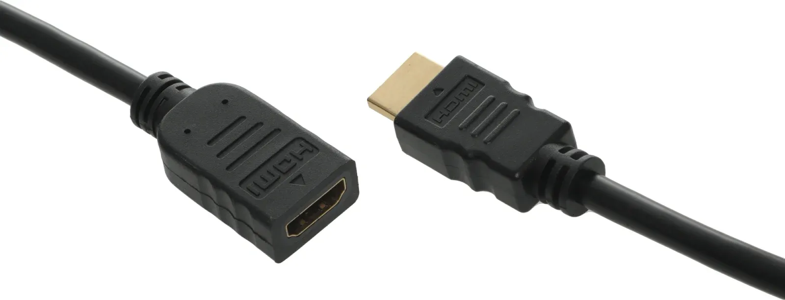 Кабель-удлинитель аудио-видео Buro HDMI m/HDMI f 1.5м. позолоч.конт. черный BU-HDMI2.0-EXTND-1.5M - фото 4