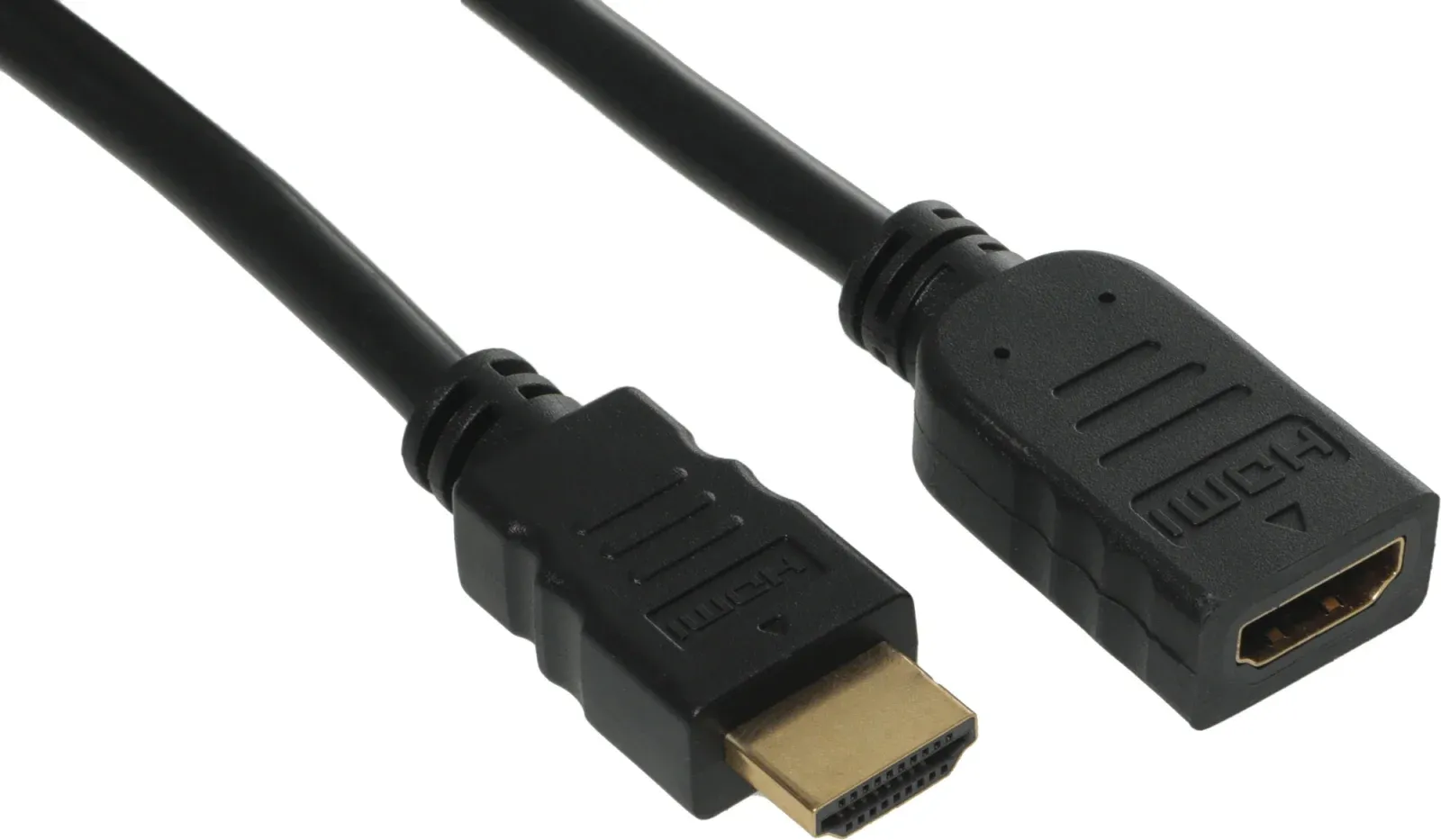 Кабель-удлинитель аудио-видео Buro HDMI m/HDMI f 1.5м. позолоч.конт. черный BU-HDMI2.0-EXTND-1.5M - фото 5