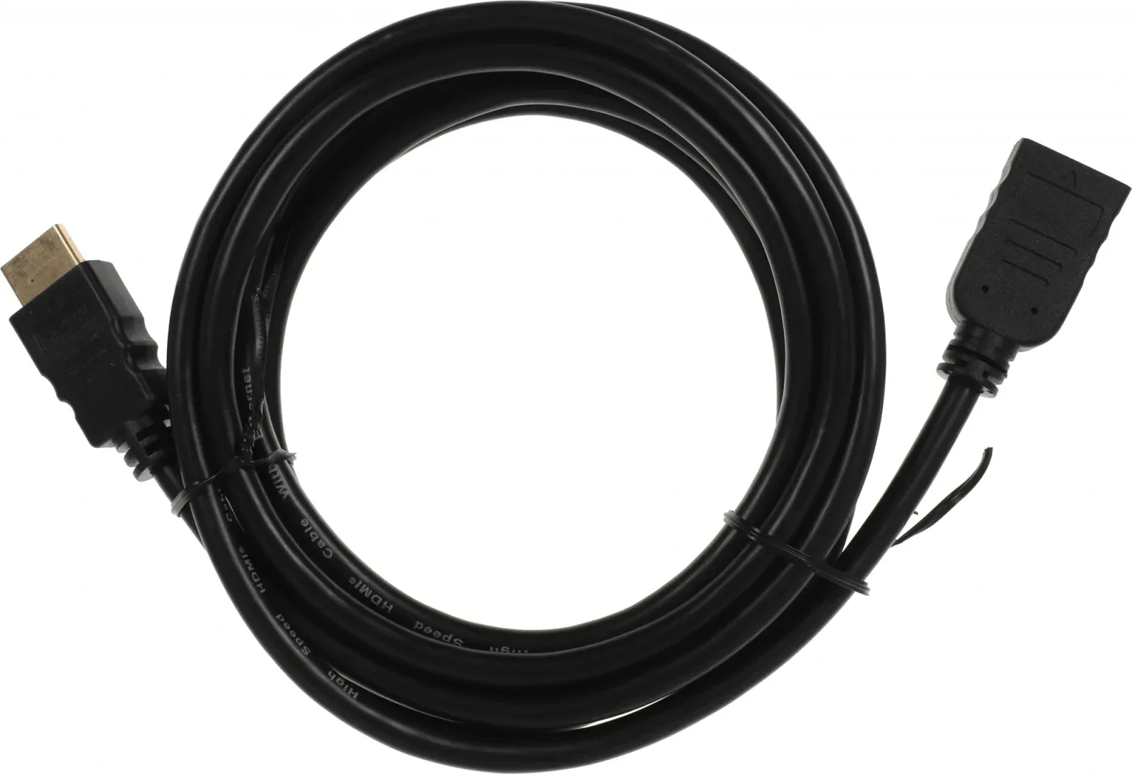 Кабель-удлинитель аудио-видео Buro HDMI m/HDMI f 3м. позолоч.конт. черный BU-HDMI2.0-EXTND-3M - фото 3