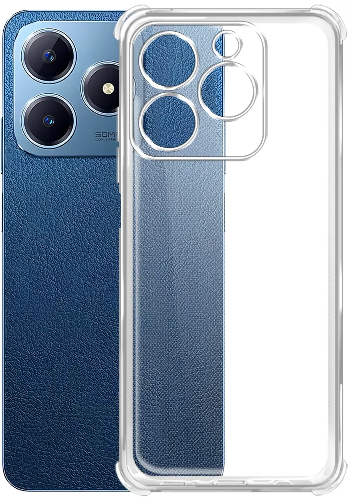 Чехол клип-кейс BoraSCO для Realme C61/C63 Bumper Case прозрачный 73381 - фото 1