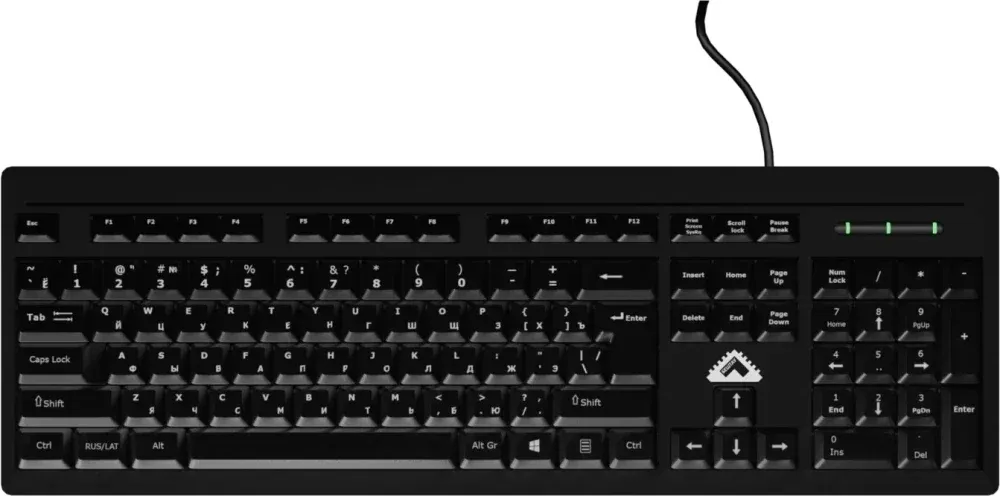 Клавиатура Бештау КЛ104РУ черный USB кабель 1.8м