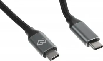 Кабель Digma D-TYPE-C-USB3.2-100W-4K-1.5M USB Type-C m-USB Type-C m 1.5м черный - фото 5