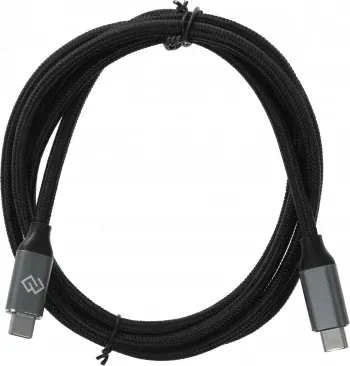Кабель Digma D-TYPE-C-USB3.2-100W-4K-1.5M USB Type-C m-USB Type-C m 1.5м черный - фото 8