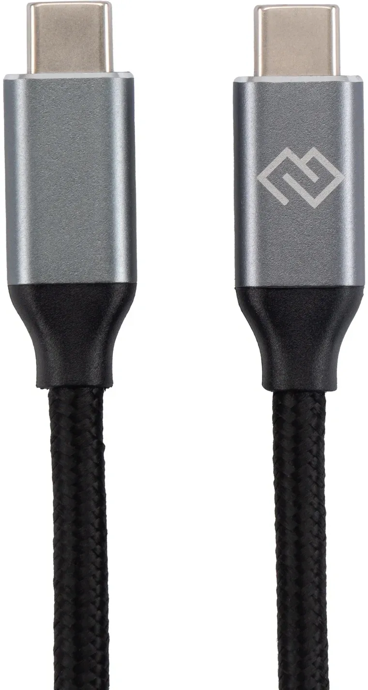 Кабель Digma D-TYPE-C-USB3.2-100W-4K-2M USB Type-C m-USB Type-C m 2м черный - фото 2