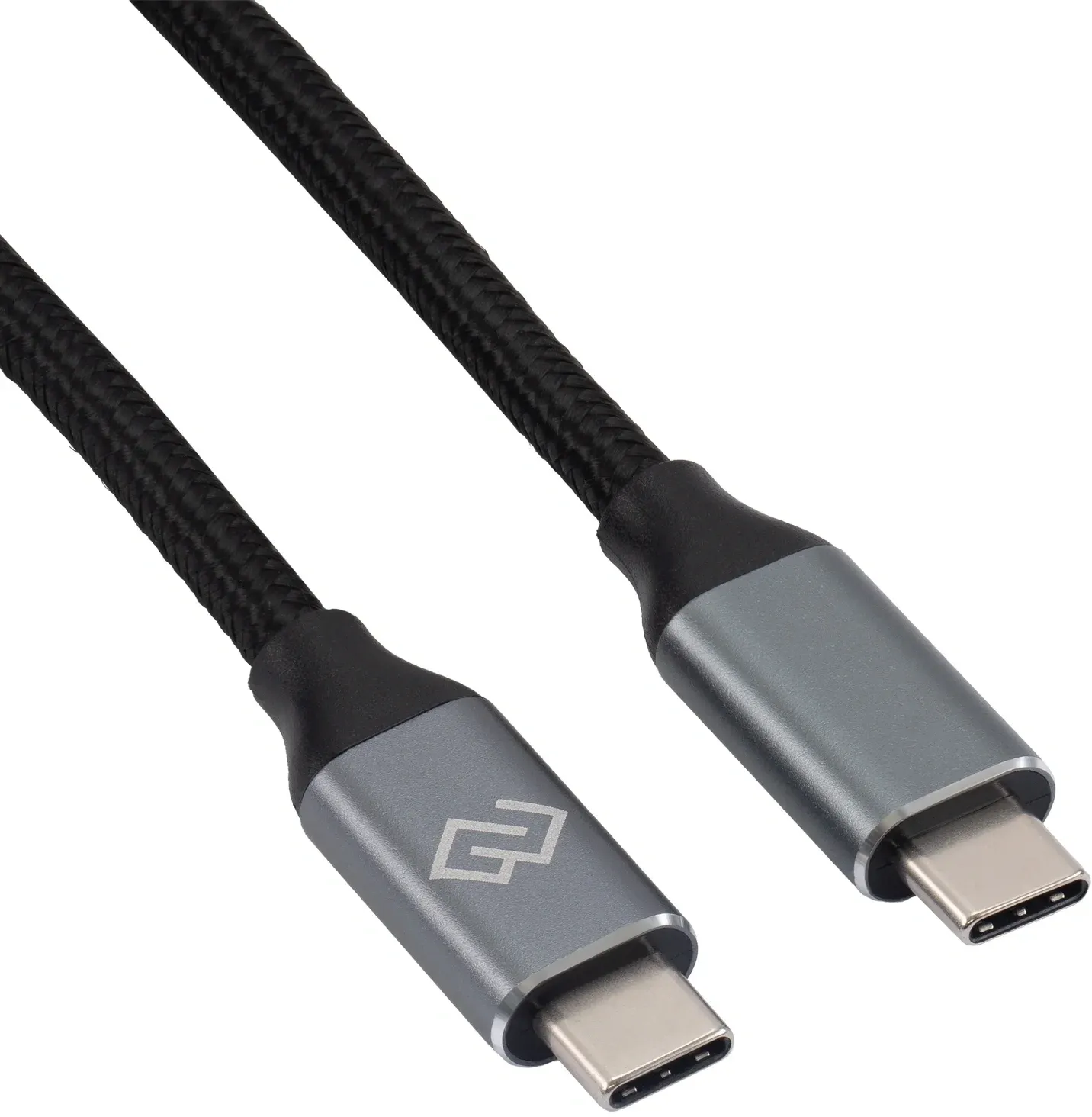 Кабель Digma D-TYPE-C-USB3.2-100W-4K-2M USB Type-C m-USB Type-C m 2м черный - фото 3
