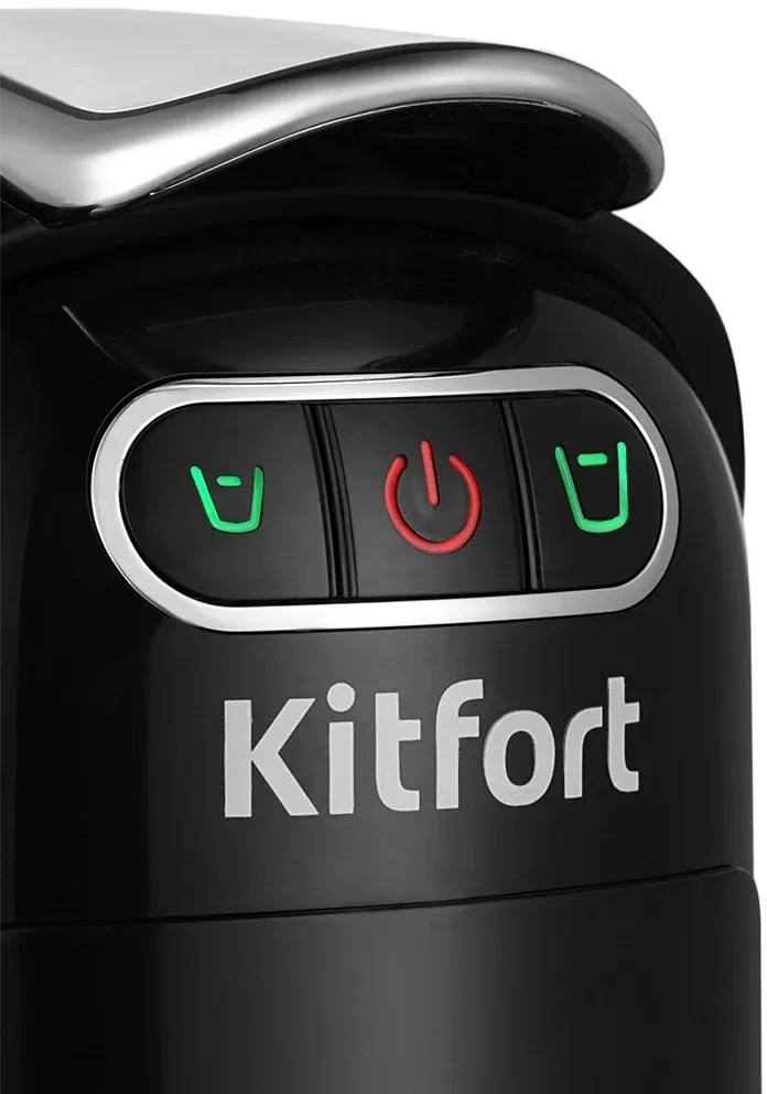 Кофемашина Kitfort КТ-7508 1400Вт серебристый/черный - фото 4