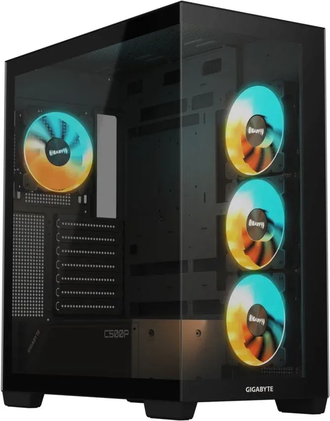 Корпус Gigabyte GB-C500P ST черный без БП ATX 6x120mm 3x140mm 2xUSB3.0 audio bott PSU - фото 8
