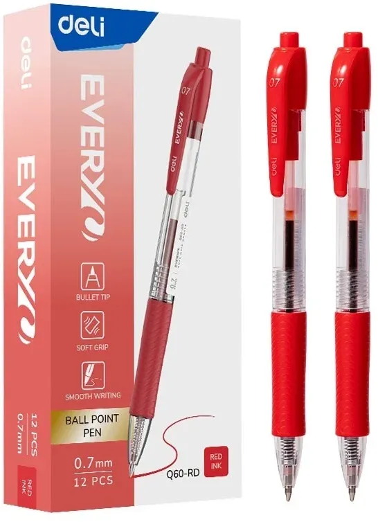 Шариковые ручки DELI EQ60-BK - фото 1