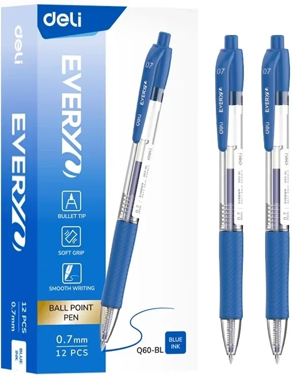 Шариковые ручки DELI EQ60-BL - фото 1
