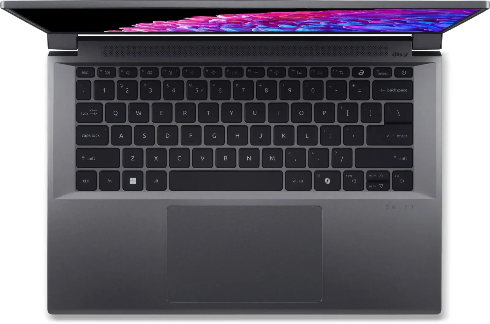 Ноутбук Acer Swift X 14 SFX14-72G-72DH Core Ultra 7 155H 32Gb SSD1Tb NVIDIA GeForce RTX4070 8Gb 14.5 OLED WQXGA+ 2880x1800 Windows 11 Home metall WiFi BT Cam NX.KTUCD.001 - фото 4