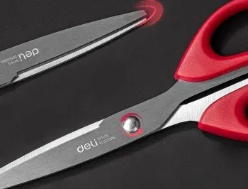 Ножницы Deli EM609 офисные 160мм ручки пластиковые сталь ассорти чехол с европод. - фото 8