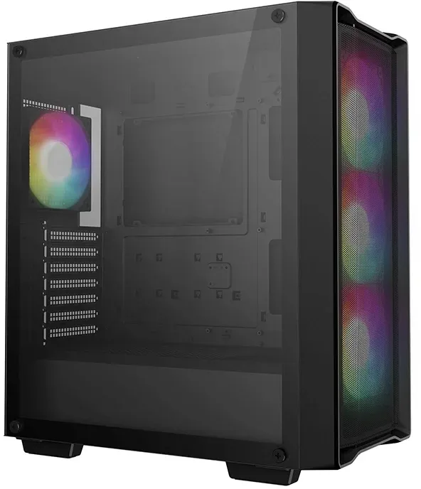 Корпус Deepcool CC560 Mesh V2 черный без БП ATX 4x120mm 5x140mm 2xUSB3.0 audio bott PSU - фото 2