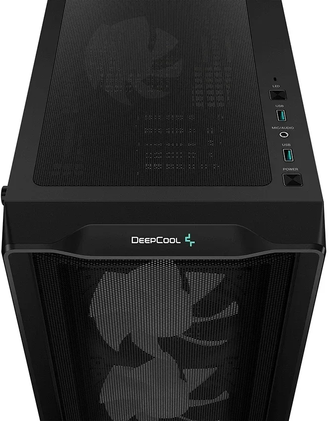 Корпус Deepcool CC560 Mesh V2 черный без БП ATX 4x120mm 5x140mm 2xUSB3.0 audio bott PSU - фото 7