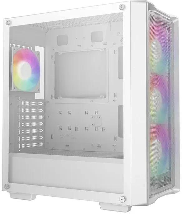 Корпус Deepcool CC560 Mesh V2 белый без БП ATX 4x120mm 5x140mm 2xUSB3.0 audio bott PSU - фото 2