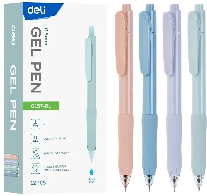 Гелевые ручки DELI EG157-BL - фото 1