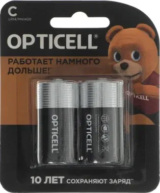 Батарея Opticell Basic LR14 C 2шт блистер - фото 3