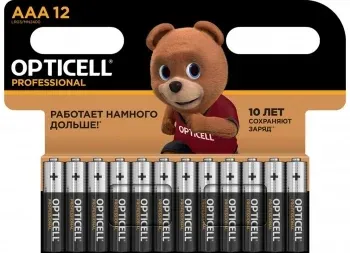 Батарея Opticell Professional LR03 AAA 12шт блистер - фото 2
