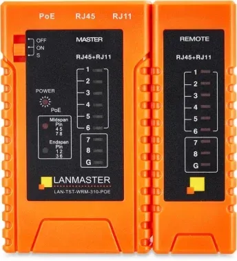 Тестер кабельный Lanmaster LAN-TST-WRM-310-POE - фото 5