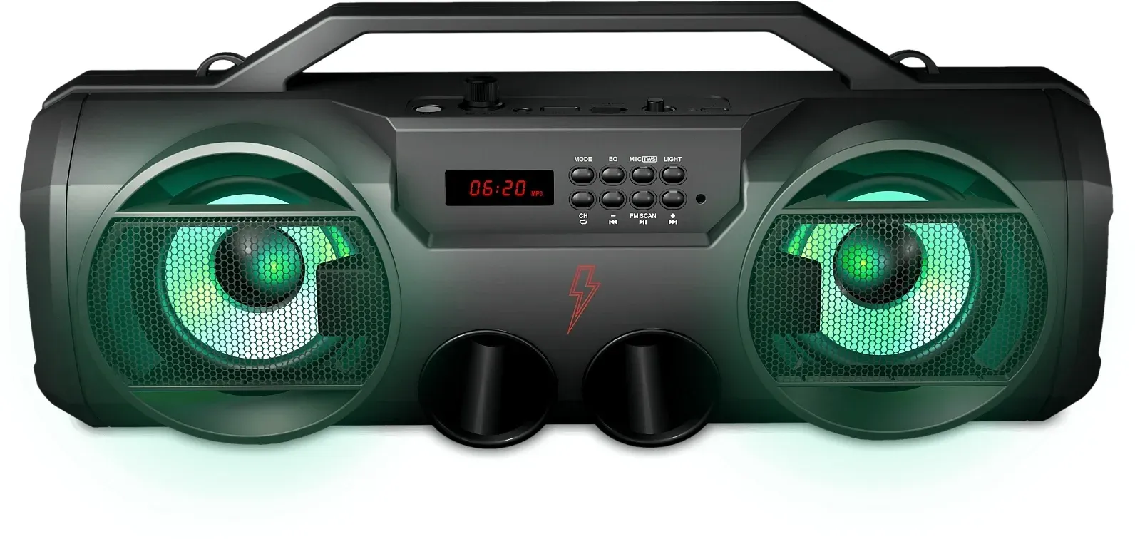 Колонка порт. Ural Молния 280 черный 28W 2.0 BT 10м 2000mAh УРАЛ МОЛНИЯ 280 - фото 4
