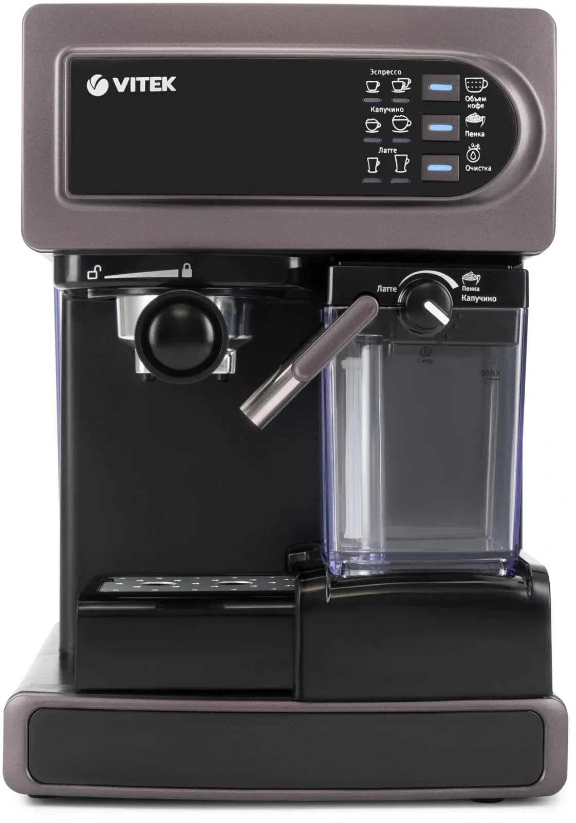 Кофеварка рожковая Vitek VT-1517 VT 1238Вт фиолетовый - фото 2