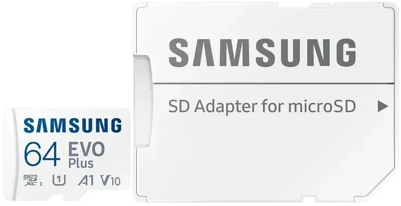 Флеш карта microSDXC 64GB Samsung MB-MC64SA EVO Plus + adapter - фото 8
