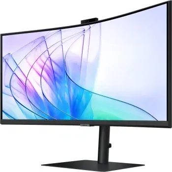 Монитор Samsung 34 ViewFinity S6 S34C650VAIXCI черный VA LED 5ms 21:9 M/M Cam полуматовая HAS Piv 3000:1 350cd 178гр/178гр 3440x1440 100Hz DP Ultra WQHD USB 8.1кг - фото 8