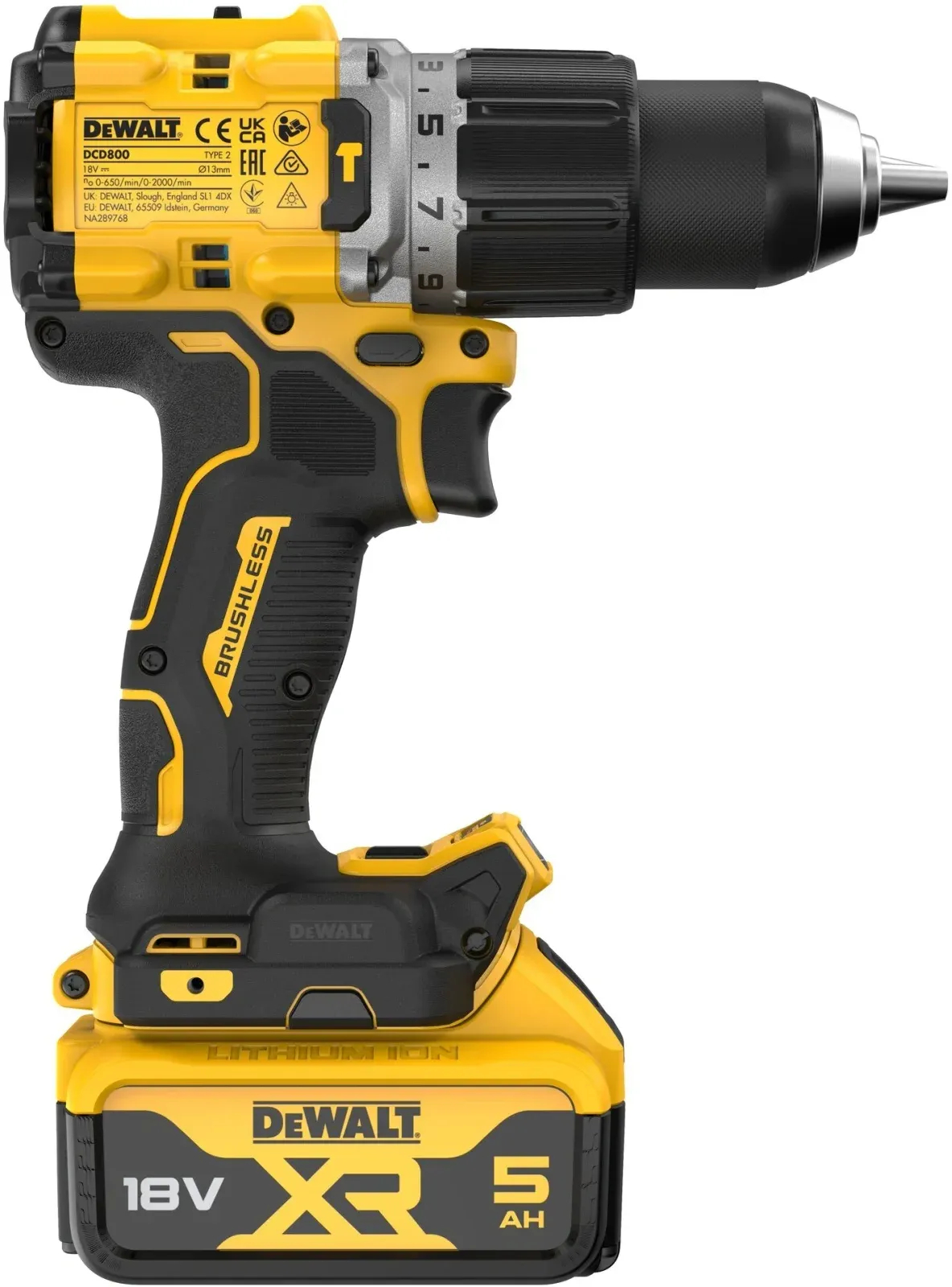 Шуруповерт DeWalt DCD805P2T-QW аккум. патрон:быстрозажимной кейс в комплекте - фото 4