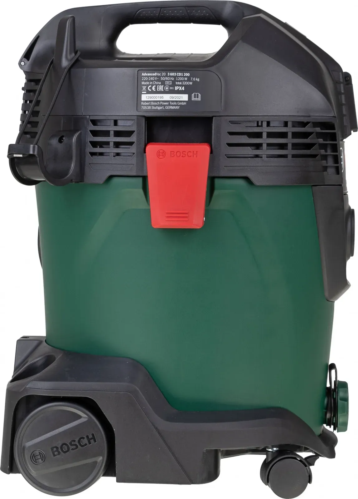 Строительный пылесос Bosch AdvancedVac20 1200Вт уборка: сухая/влажная/выдув зеленый - фото 3