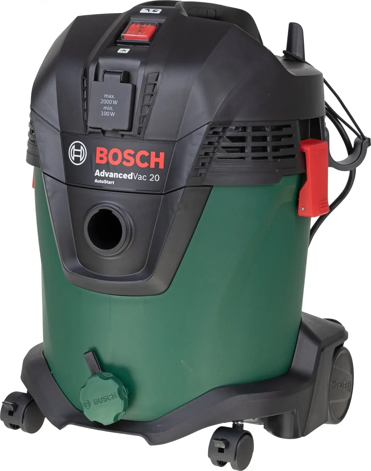 Строительный пылесос Bosch AdvancedVac20 1200Вт уборка: сухая/влажная/выдув зеленый - фото 5