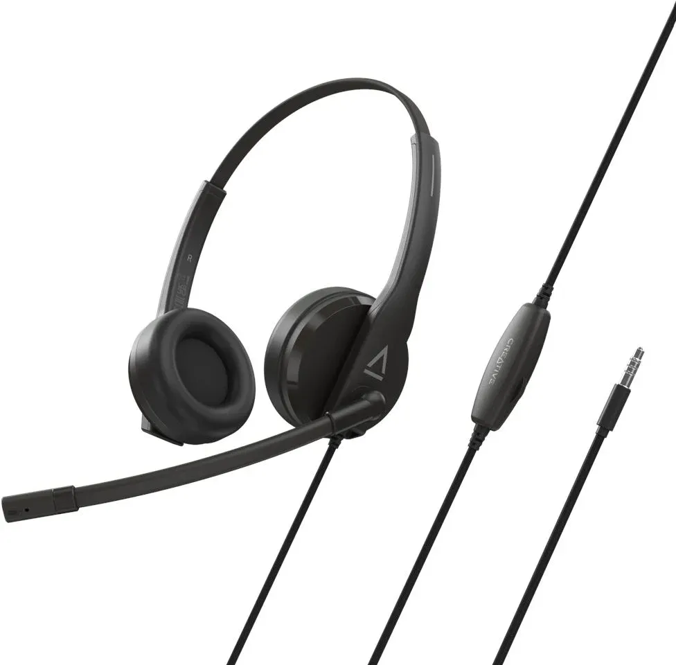 Наушники с микрофоном Creative HS-230 черный 2м накладные оголовье 51EF1110AA000 - фото 1