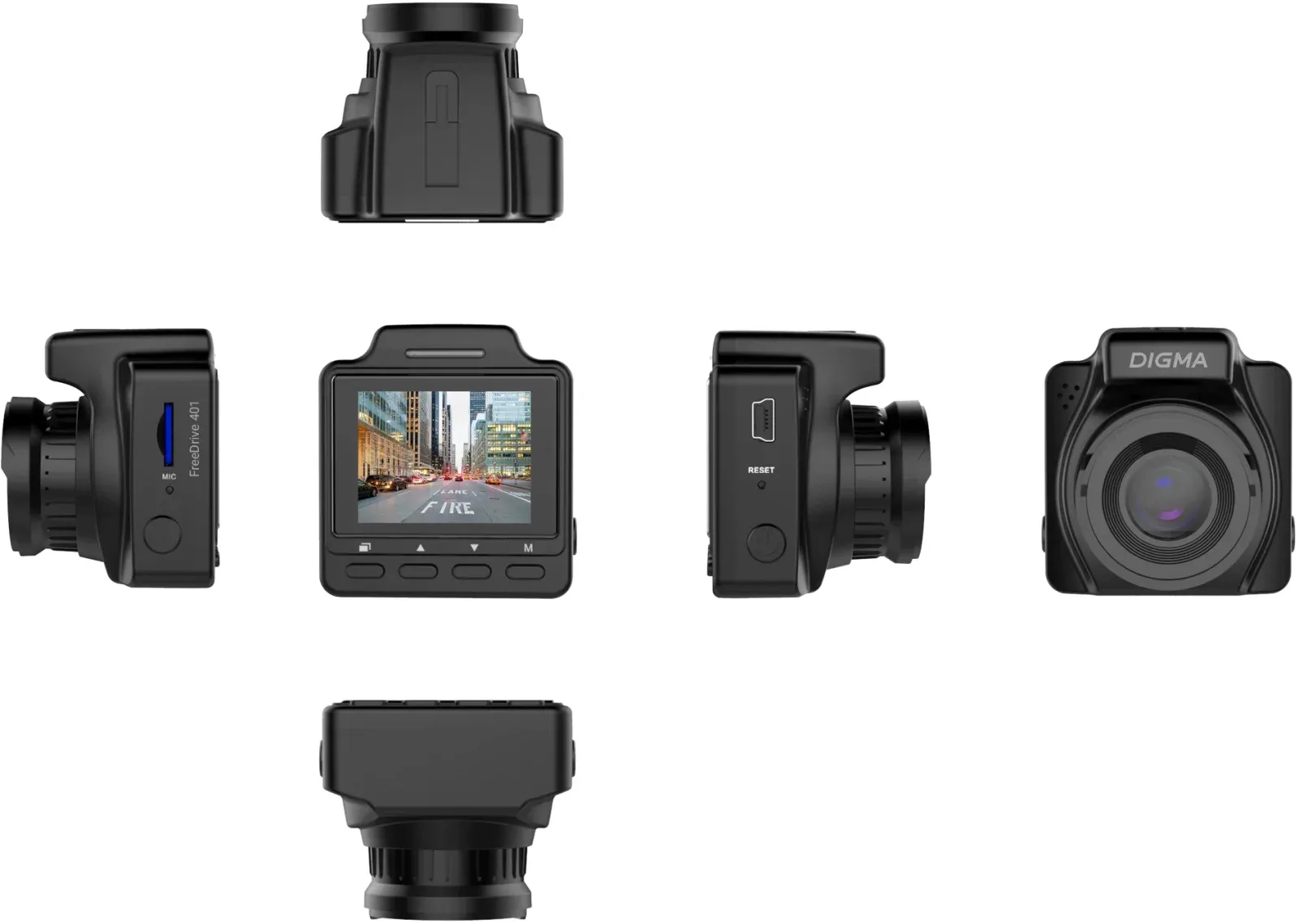 Видеорегистратор Digma FreeDrive 401 черный 8Mpix 2160x3840 170гр. NTK96675 - фото 5