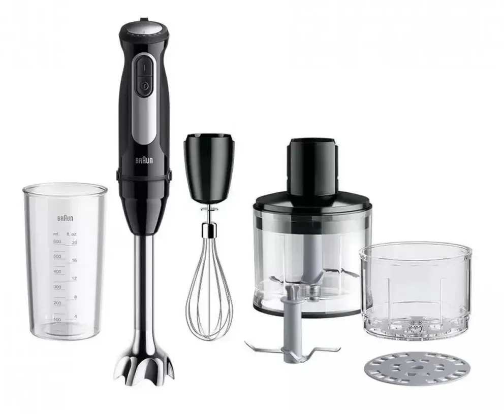 Блендер погружной Braun MQ55254MBK 1000Вт черный - фото 1