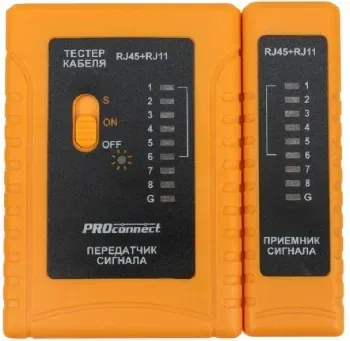 Тестер кабельный PROconnect 12-1006-4 оранжевый/черный - фото 6
