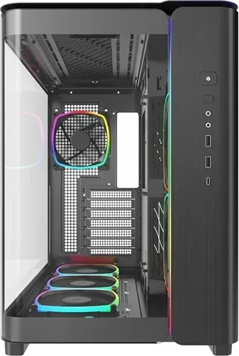Корпус Montech King 95 Pro черный без БП ATX 7x120mm 2x140mm 2xUSB3.0 audio bott PSU - фото 3