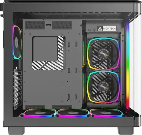 Корпус Montech King 95 Pro черный без БП ATX 7x120mm 2x140mm 2xUSB3.0 audio bott PSU - фото 4