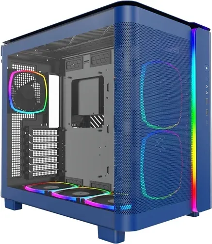 Корпус Montech King 95 Pro голубой без БП ATX 7x120mm 2x140mm 2xUSB3.0 audio bott PSU - фото 2