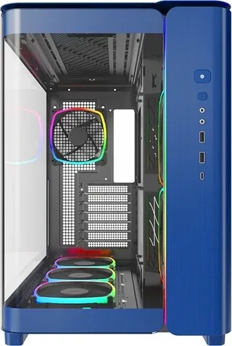 Корпус Montech King 95 Pro голубой без БП ATX 7x120mm 2x140mm 2xUSB3.0 audio bott PSU - фото 3